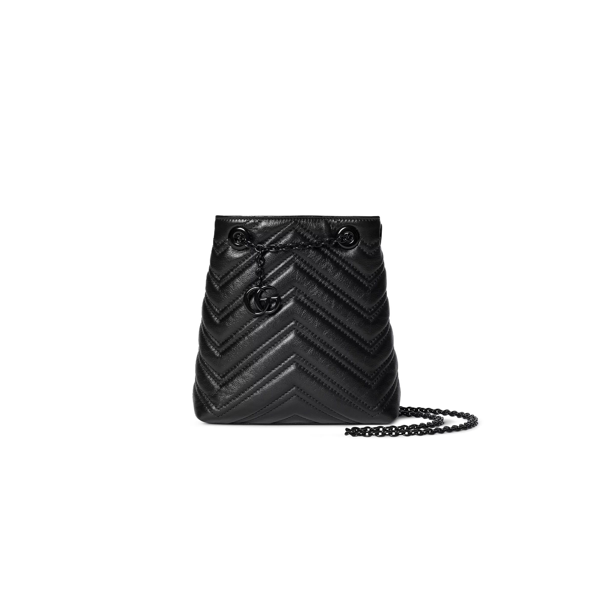 GUCCI GG MARMONT NANO BUCKET BAG 856404 (17*16*6.5cm)